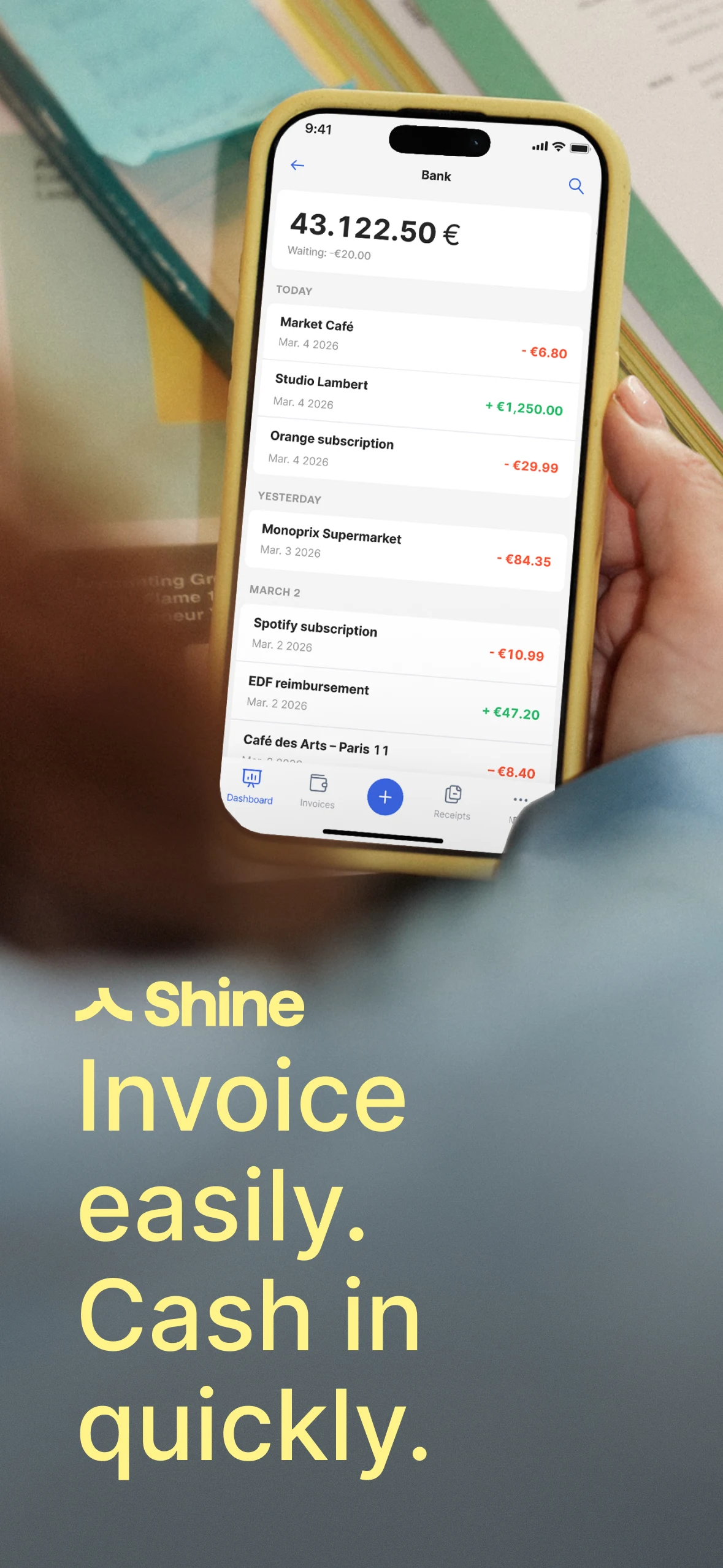 Shine Invoicing & Bookkeeping screenshot